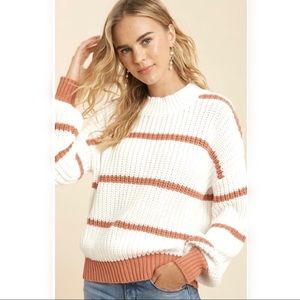 Boutique In Bloom Cozy Striped Sweater